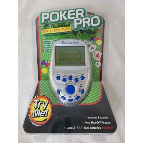 Pocket Arcade Poker Pro 6 in 1 Arcade Game! Great for the Bathroom! - Picture 1 of 5